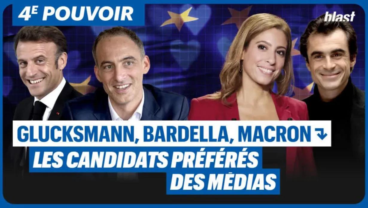 Glucksmann, Bardella, Zemmour, Macron : Les candidats préférés des médias