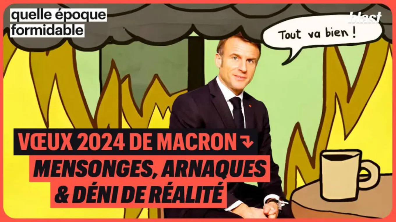 Voeux 2024 de Macron : mensonges, arnaques et déni de réalité