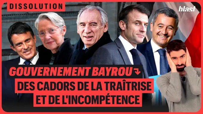 Gouvernement Bayrou : Des cadors de la traîtrise et de l'incompétence