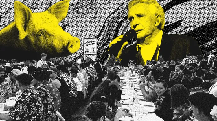 Cochon, Sardou et fachos en chemise à fleurs : le « banquet breton » comme si vous y étiez
