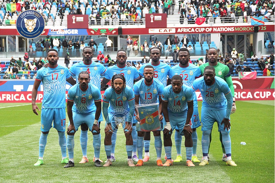 L’équipe des Léopards lors de la CAN 2025.