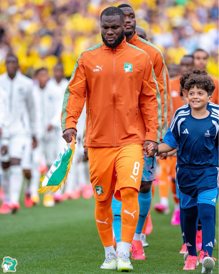 Franck Kessié, capitaine des Eléphants de Côte d’Ivoire.